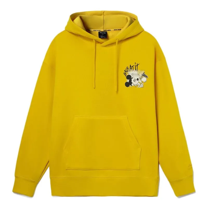 Li-Ning x Disney Graphic Hoodie 'Yellow' AWDR687-4 sold by KicksCrew