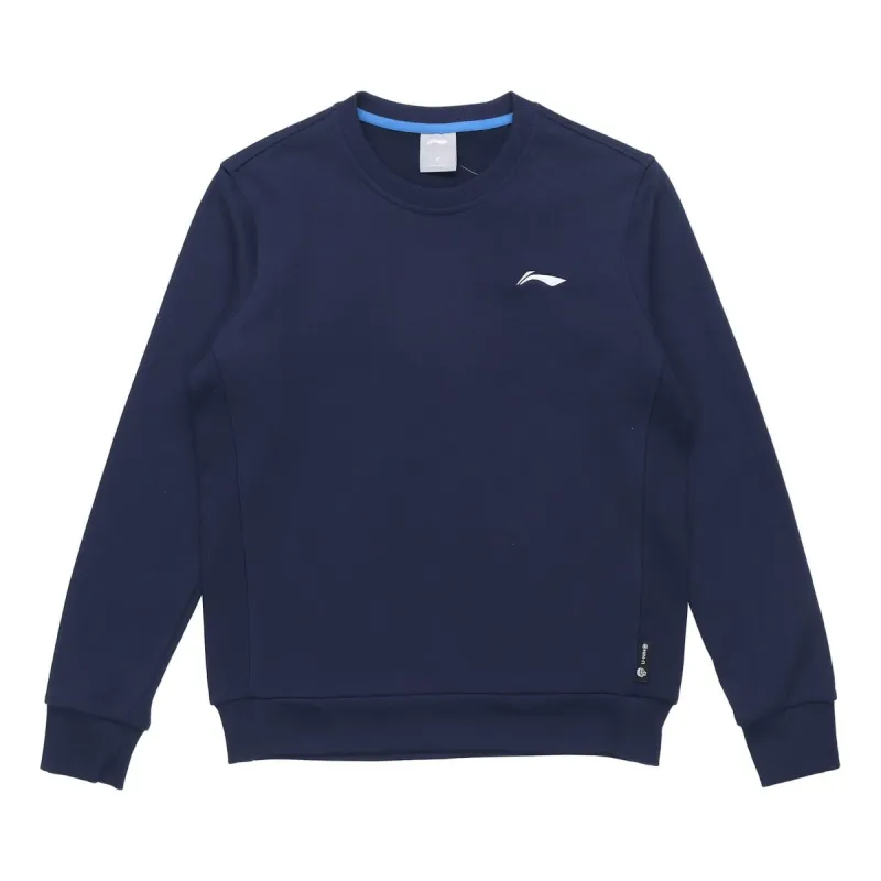 Li-Ning Small Logo Sweatshirt 'Navy' AWDR571-2 sold by KicksCrew