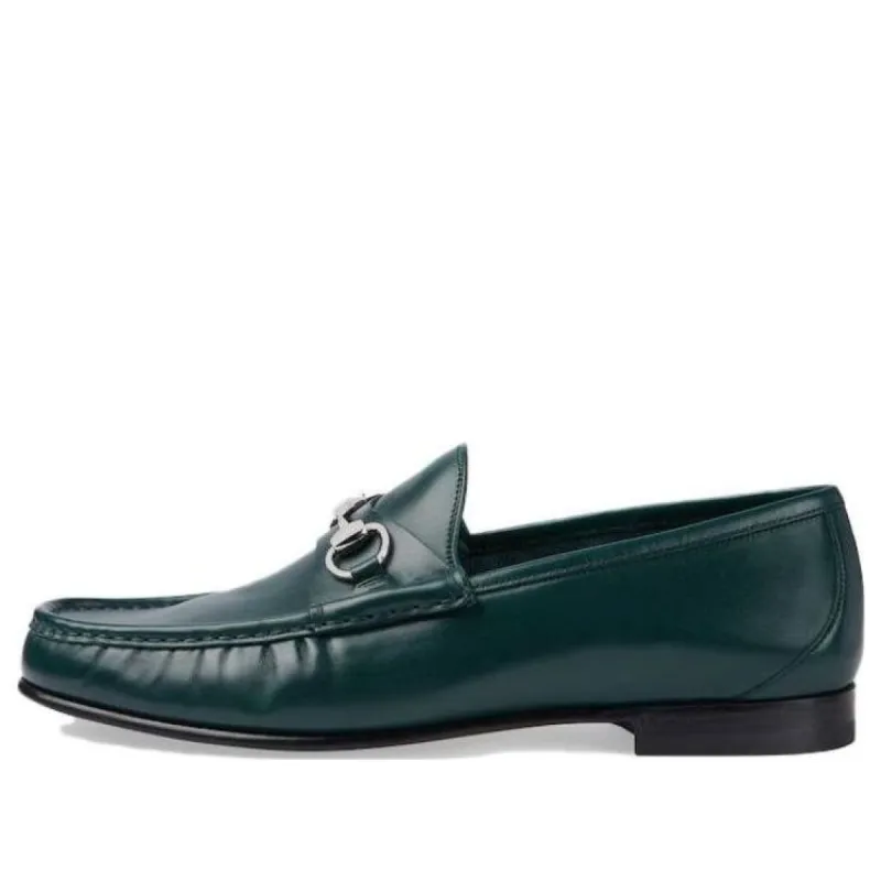 Gucci Horsebit 1953 Loafer 'Green Leather' 757769-AACFG-3154 sold by KicksCrew