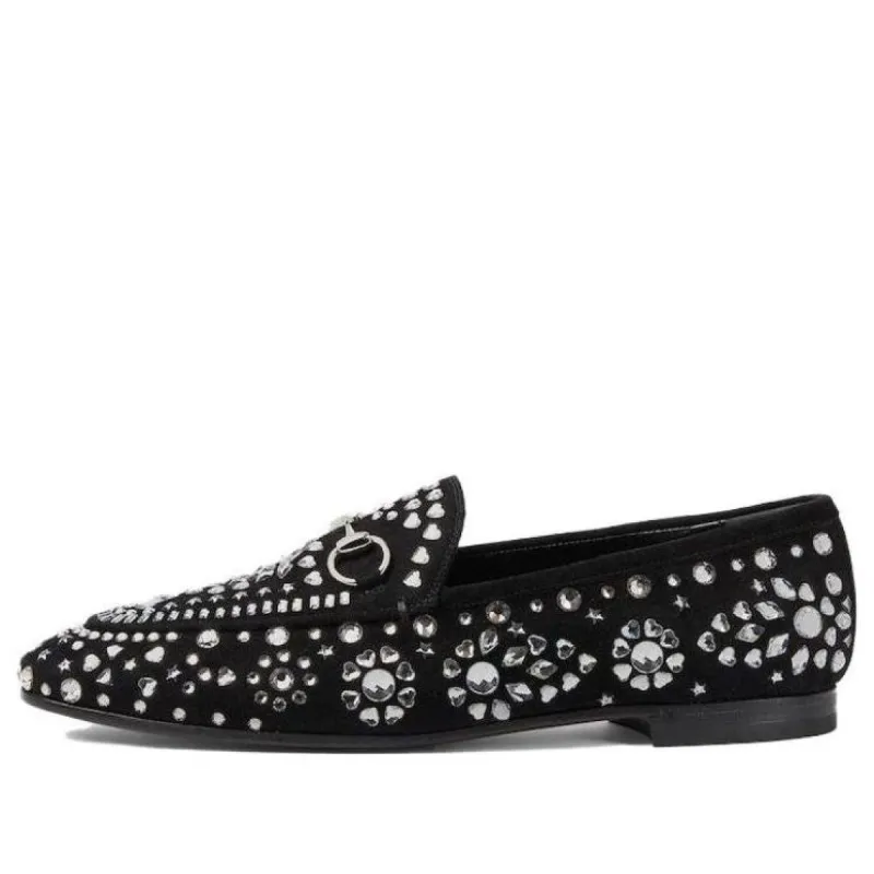 (WMNS) Gucci Jordaan 'Black Suede' 757751-CA1M0-1000 sold by KicksCrew