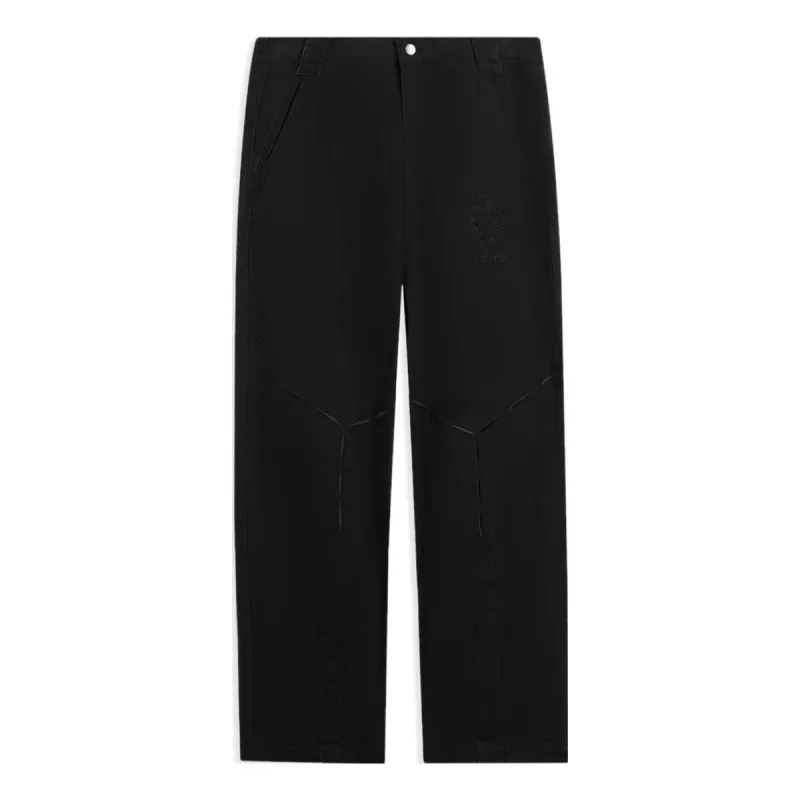 Li-Ning Loose Fit Straight Pants 'Black' AKXSC57-2 sold by KicksCrew