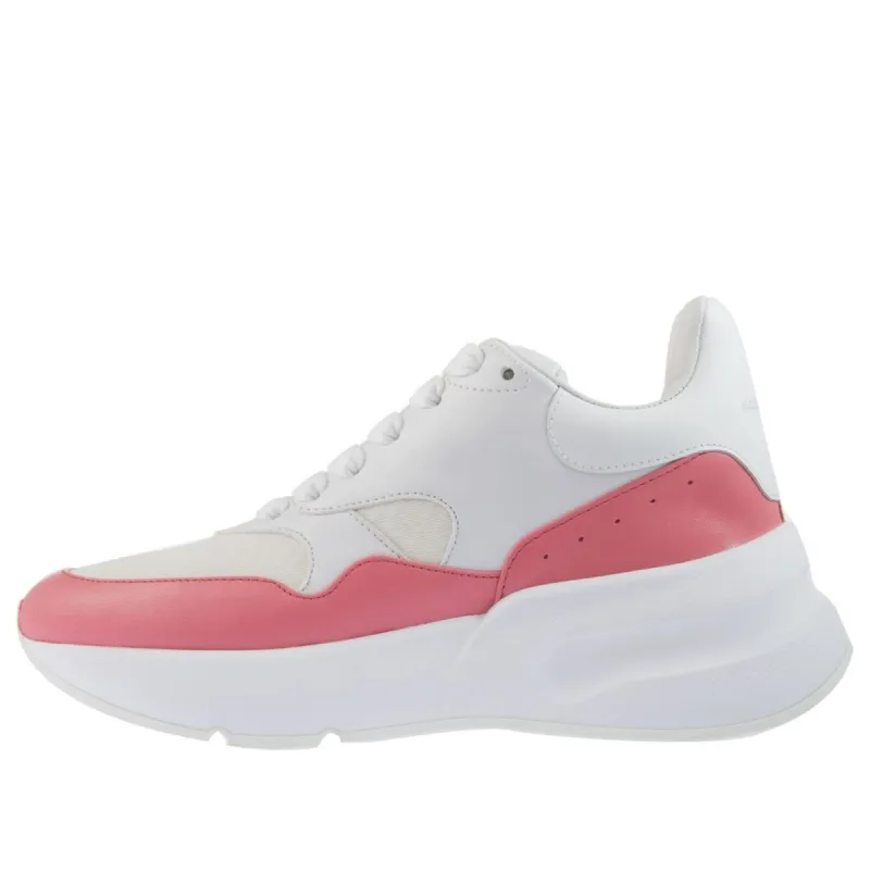 (WMNS) Alexander McQueen Oversized Runner in Nappa Calf Leather 'White Pink' 533710WHT999374 sold by KicksCrew