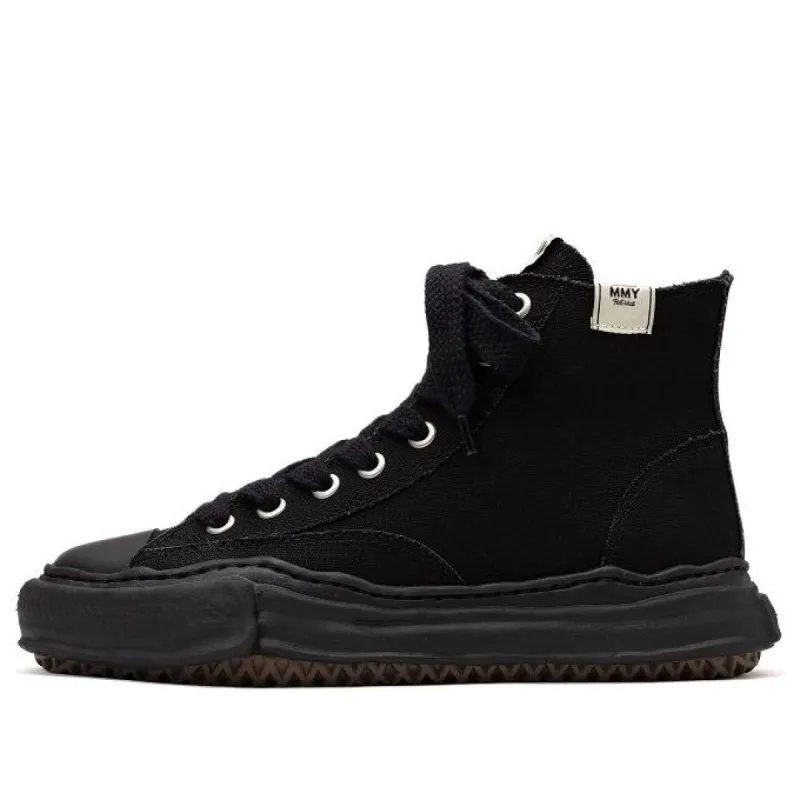 Maison MIHARA YASUHIRO PETERSON OG Sole Canvas High-top Sneaker 'Black Black' A01FW701-BLKBLK sold by KicksCrew