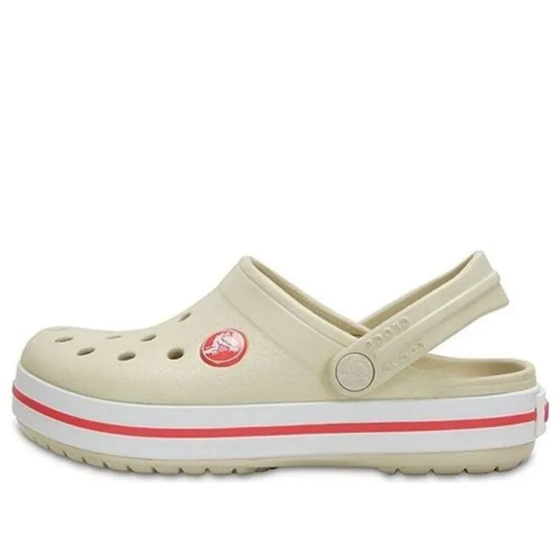 (GS) Crocs Crocband Clogs 'Beige Red' 204537-1AS sold by KicksCrew