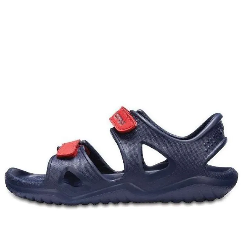 (GS) Crocs Swiftwater River Sandals 'Navy Red' 204988-4BA sold by KicksCrew