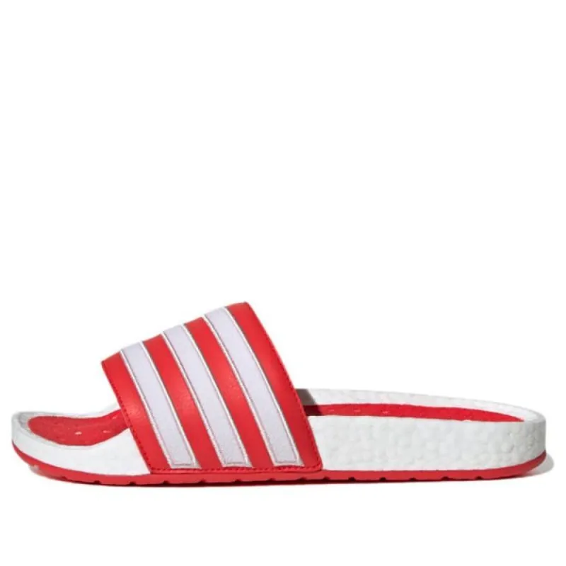 adidas Adilette Boost Slide 'White Red' H01951 sold by KicksCrew