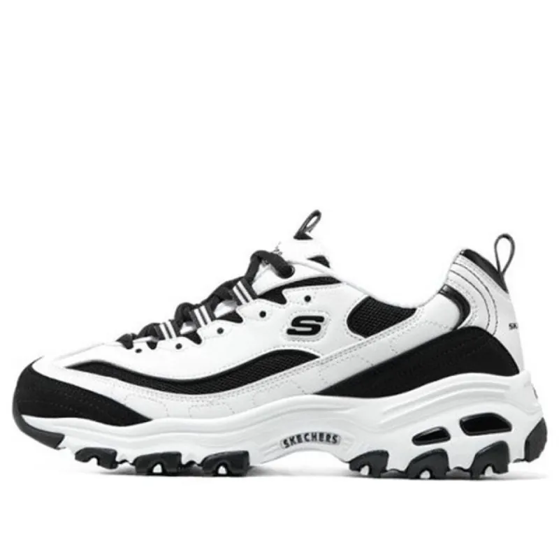 (WMNS) Skechers DLITES 1.0 'White Black' 896121-WBK sold by KicksCrew