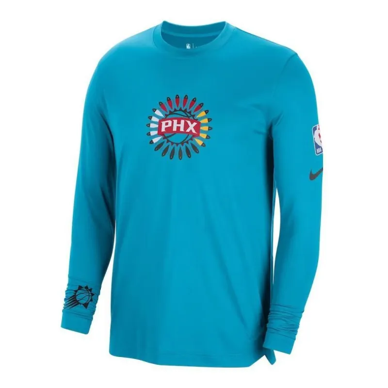 Nike NBA Phoenix Suns Long sleeve T-Shirt 'Blue' DN8508-414 sold by KicksCrew