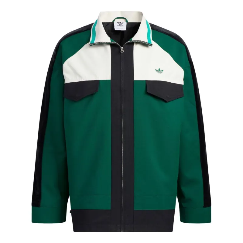 adidas originals Anti University Jacket 'Black Green' HY7238 sold by KicksCrew