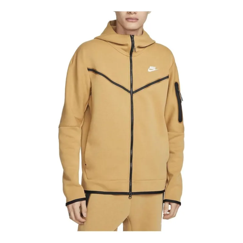 Nike Sportswear Tech Fleece Full-Zip Hoodie Elemental 'Gold Sail' CU4489-722 sold by KicksCrew