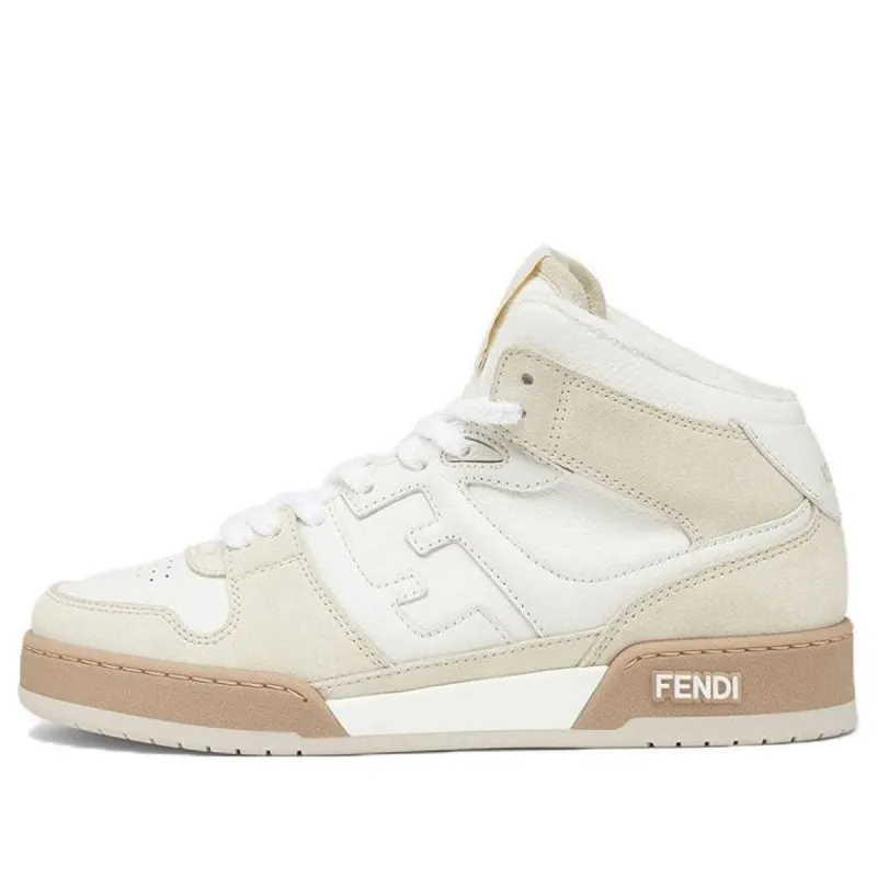 (WMNS) FENDI Match High Top 'White Cream' 8E8358AHH2F1FHS sold by KicksCrew
