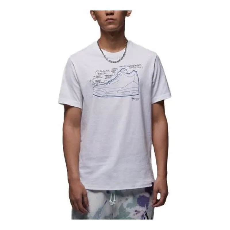 Air Jordan Sneaker T-Shirt 'White' FN3715-100 sold by KicksCrew