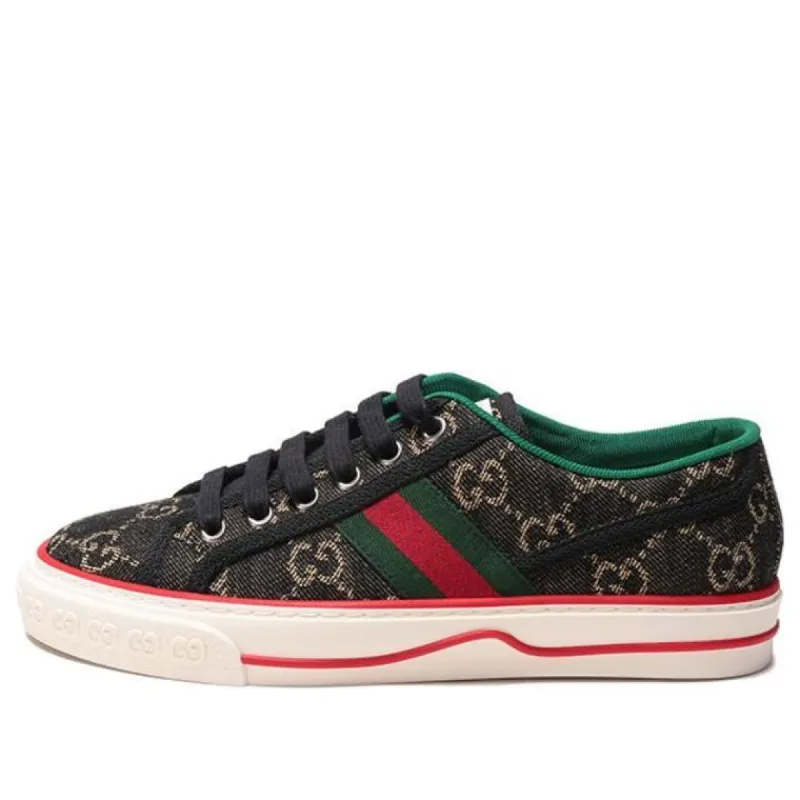 (WMNS) GUCCI Tennis 1977 GG Logo 'Black Multi' 606110-UN320-1291 sold by KicksCrew