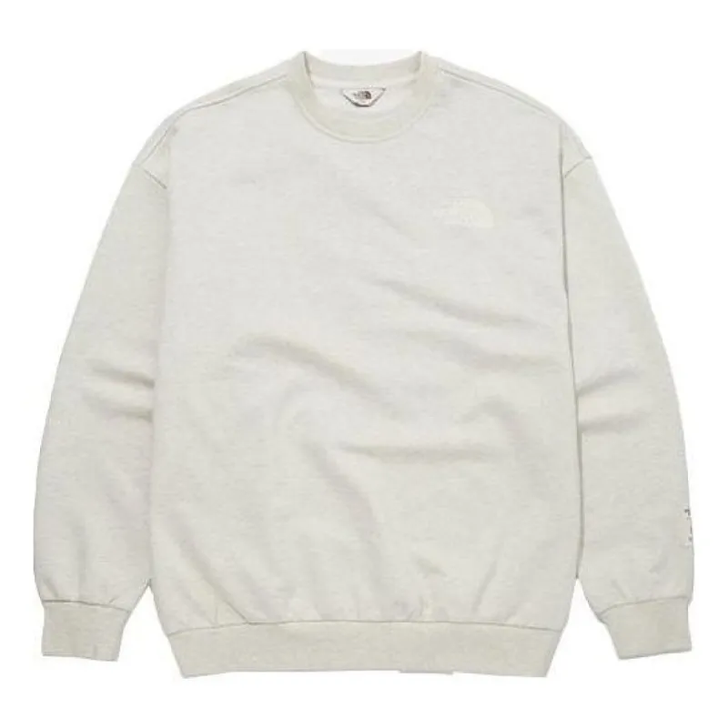 THE NORTH FACE Logo Sweater 'Beige' NM5MM51K sold by KicksCrew