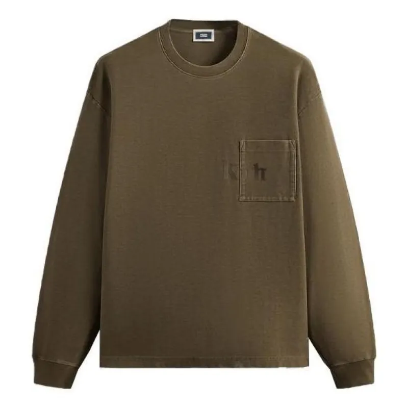 KITH Long-Sleeve Quinn Tee 'Java' KHM031552-3004 sold by KicksCrew