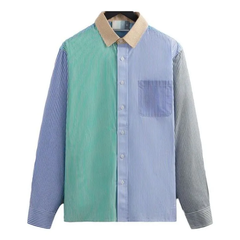 KITH Striped Berkeley Button Down Shirt 'Prestige' KHM030909-425 sold by KicksCrew