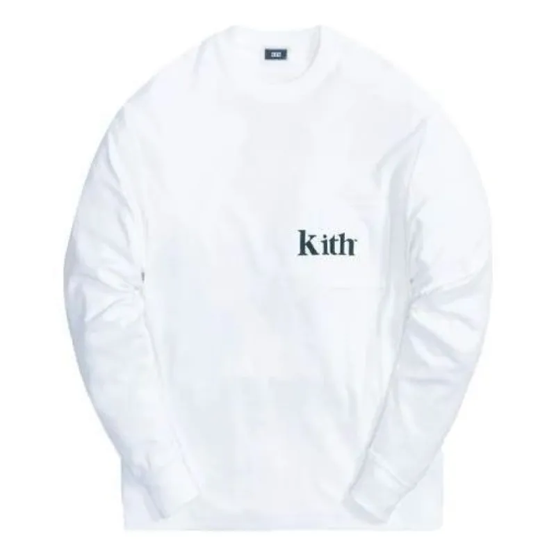 KITH Long-Sleeve Quinn Tee 'White' KH3994-101 sold by KicksCrew