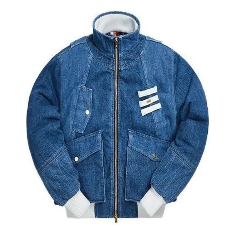 KITH Denim Military Bomber 'Blue Multi' KH1206-109 sold by KicksCrew