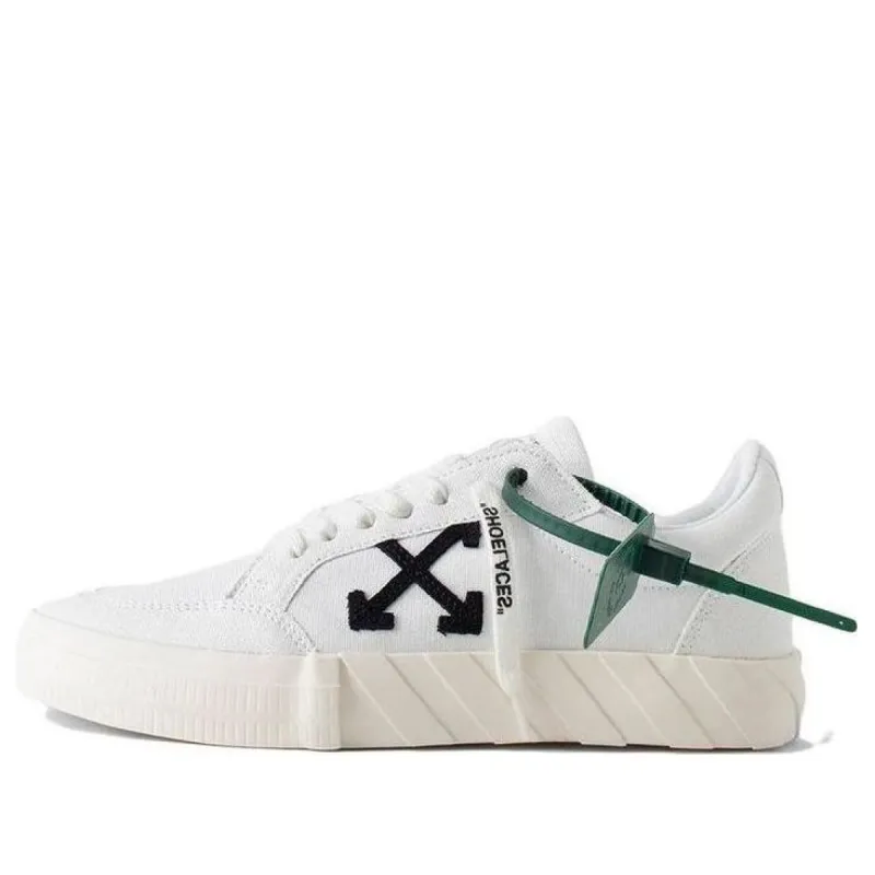 (WMNS) Off-White Vulc Low Canvas Sneaker 'White Black Orange' OWIA272C99FAB0020110 sold by KicksCrew