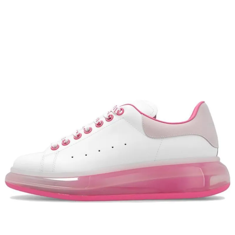 (WMNS) Alexander McQueen Larry Oversized Sneaker 'Clear Sole White Pink' 718255WICYD8884 sold by KicksCrew