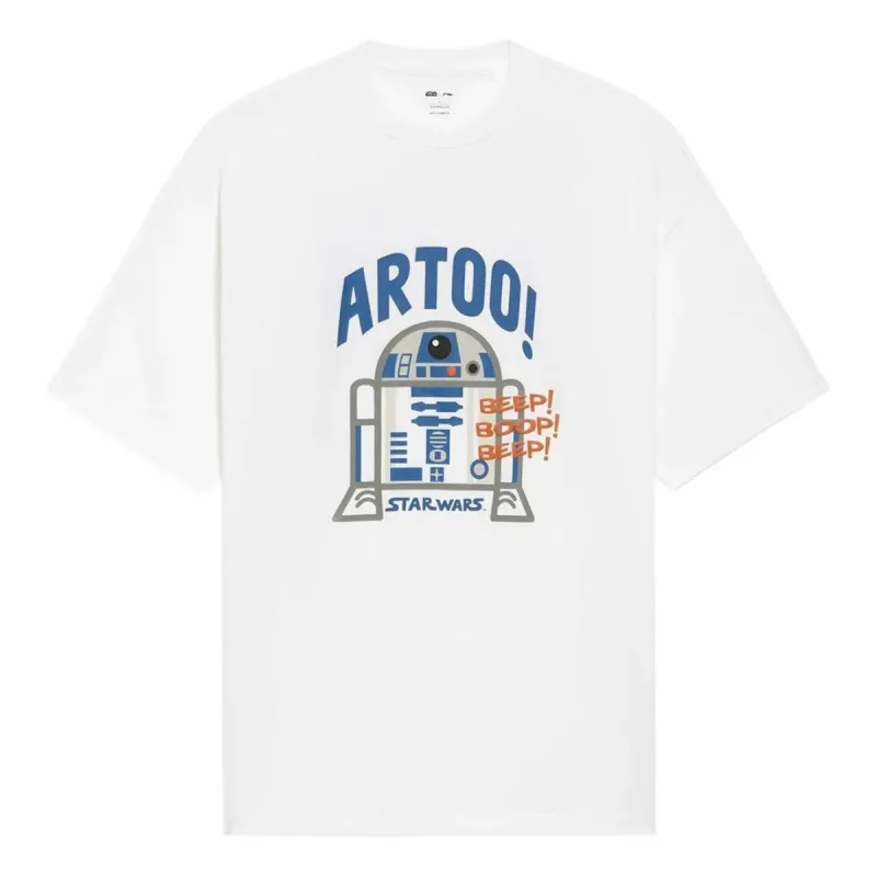 Li-Ning x Star Wars Graphic T-shirt 'White Blue' AHSS875-3 sold by KicksCrew