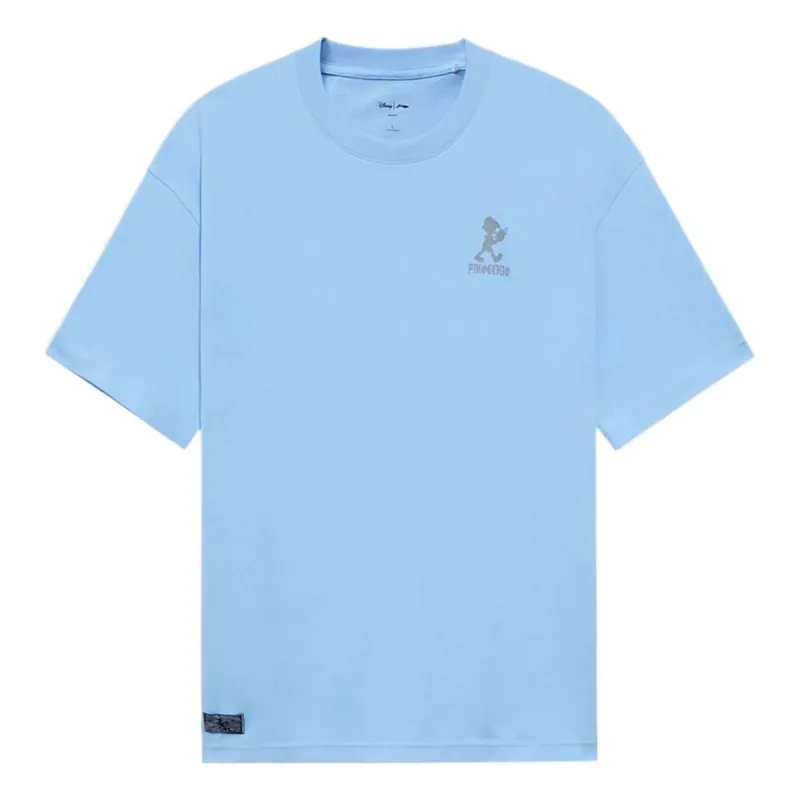 Li-Ning x Disney Pinocchio Graphic T-shirt 'Polar Blue' AHSS451-7 sold by KicksCrew