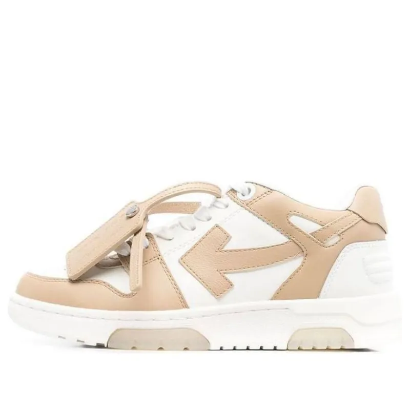 (WMNS) Off-White Out Of Office Low-Top Sneaker 'Tan White' OWIA259S22LEA0010117 sold by KicksCrew