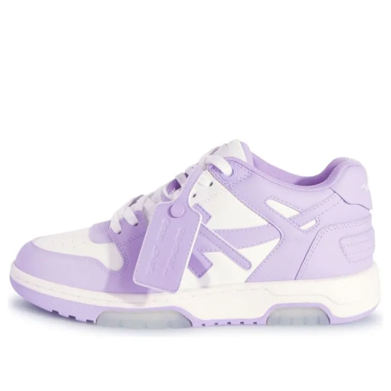 (WMNS) Off-White Out Of Office Calf Leather Sneaker 'Purple White' OWIA259F23LEA0040136 sold by KicksCrew