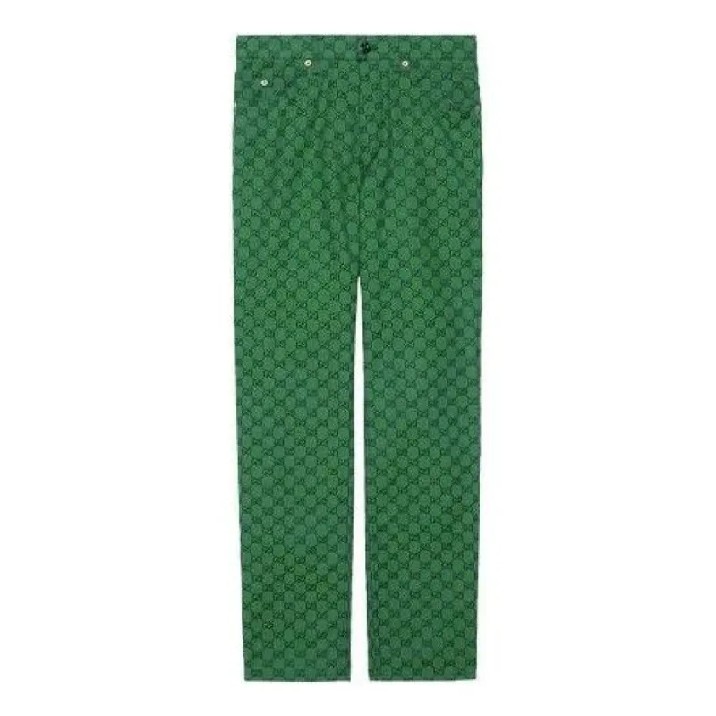 Gucci GG Canvas Pant 'Green' 623953-ZKU09-3344 sold by KicksCrew