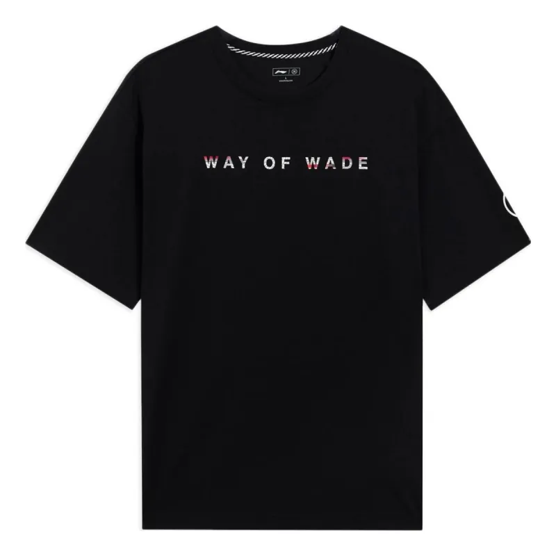 Li-Ning Way Of Wade Code Graphic Loose Fit T-shirt 'Black' AHSS437-1 sold by KicksCrew