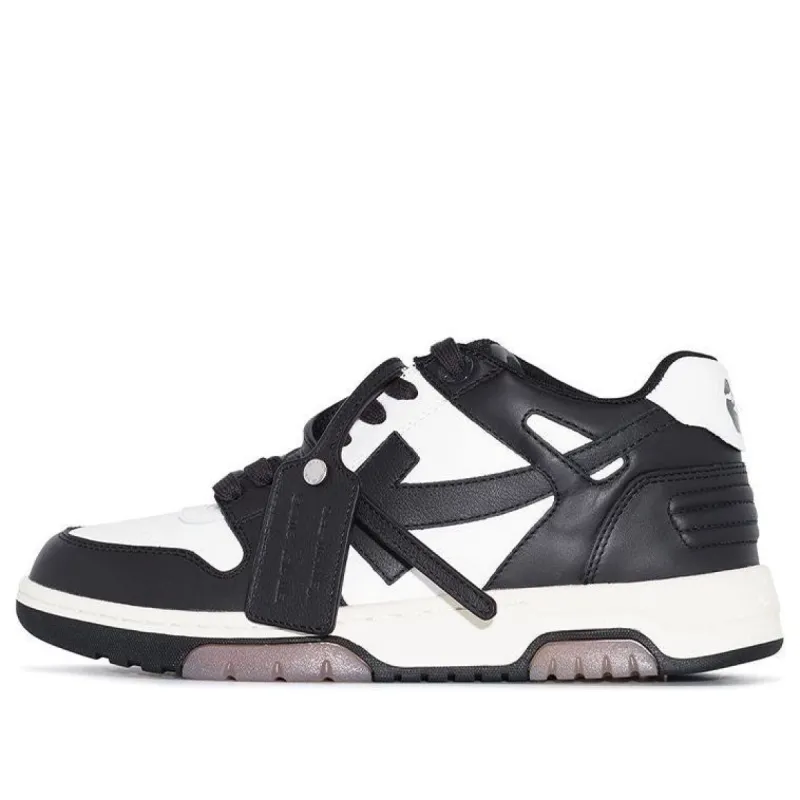 Off-White Out Of Office Low-Top Sneaker 'Black White' OWIA259F21LEA0010107 sold by KicksCrew