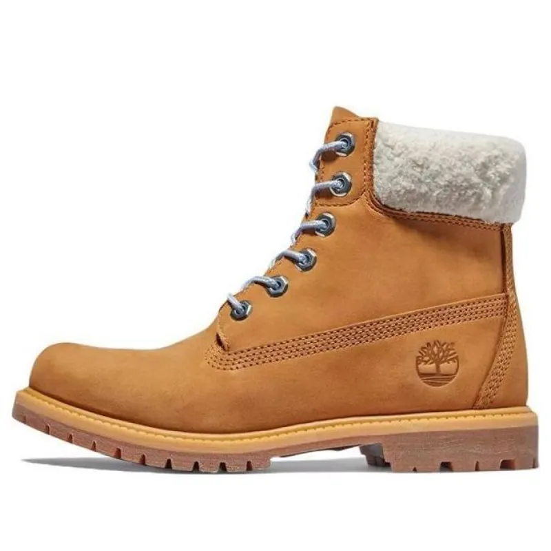 (WMNS) Timberland Premium 6 Inch Waterproof Boot 'Wheat Nubuck and Blue' A2JRC231 sold by KicksCrew
