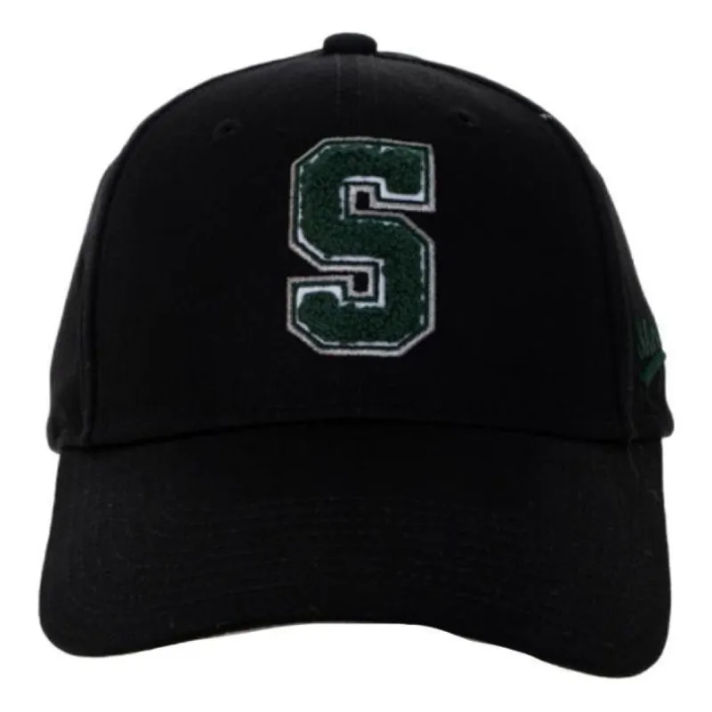 Skechers S Letter Embroidery Baseball Cap 'Black Green' L422U021-0018 sold by KicksCrew