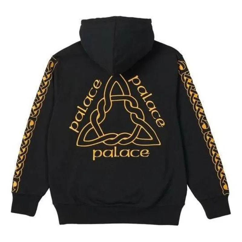 Palace Ye Olde Hoodie 'Black Gold' P21HD028 sold by KicksCrew