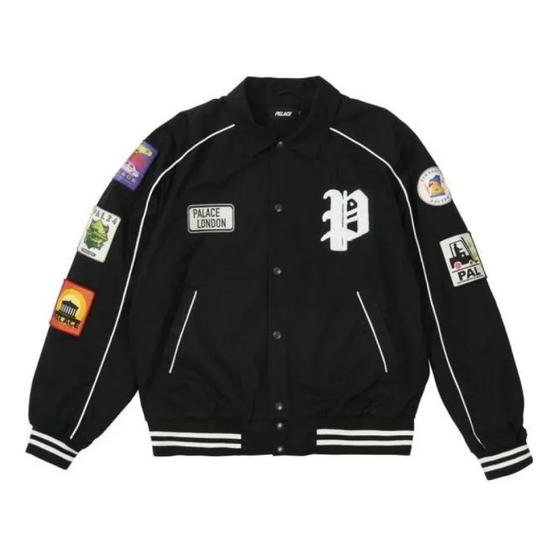 Palace Patches Cotton Bomber 'Black' P22JK155 sold by KicksCrew