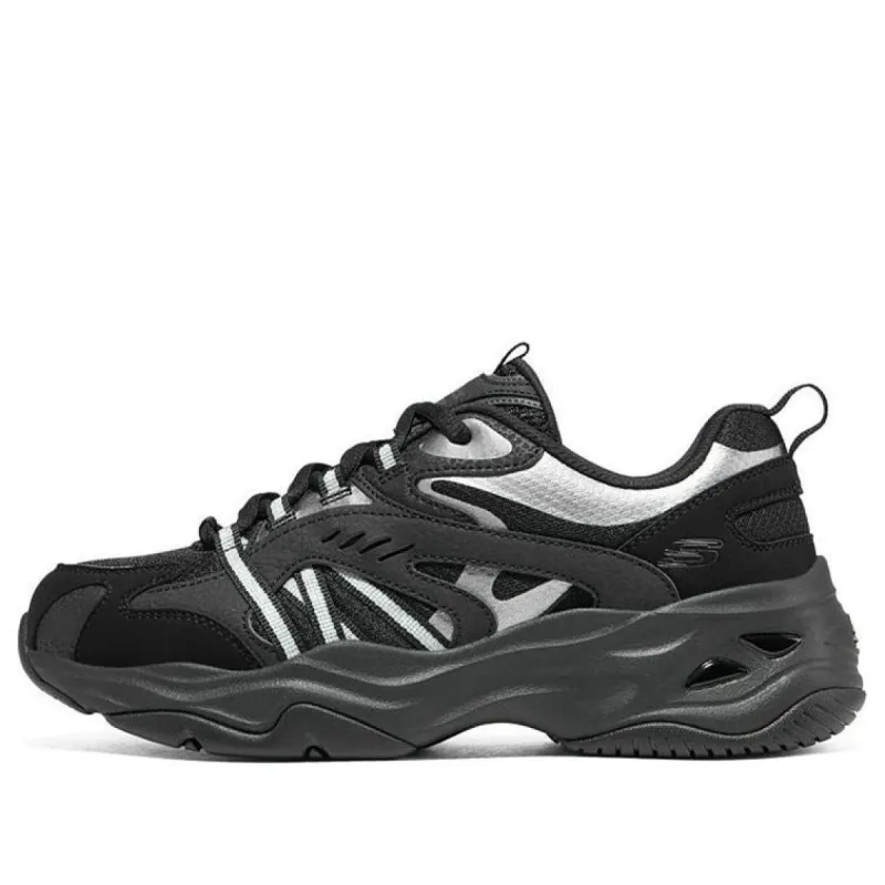 (WMNS) Skechers DLITES 4.0 'Black Silver' 896080-BBK sold by KicksCrew
