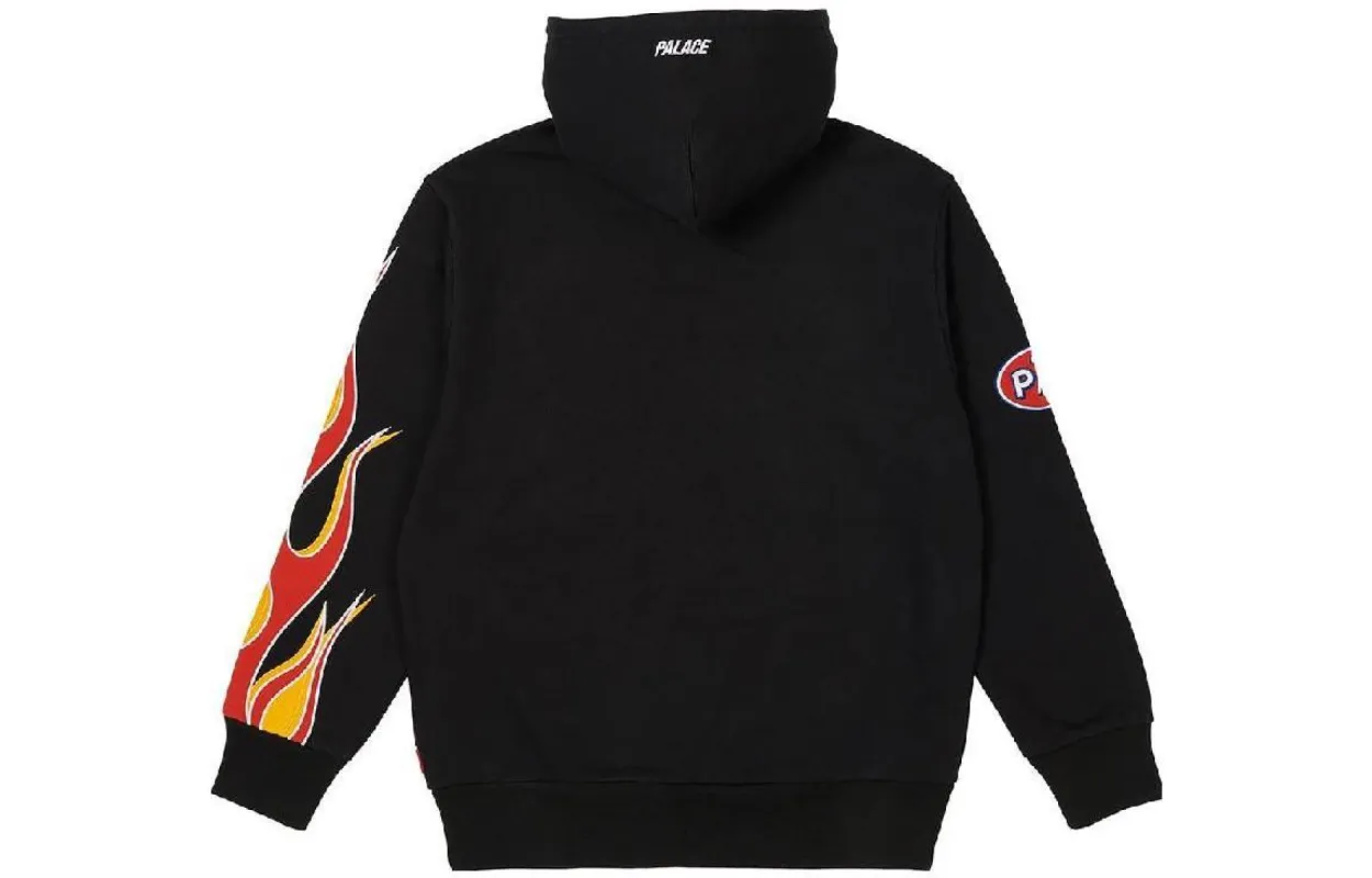 Palace Flame Hoodie 'Black' P22CS180 | Parallel