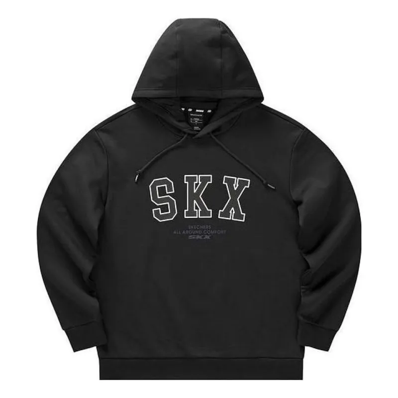 Skechers SKX Casual Hoodie 'Black White' P422M063-0018 sold by KicksCrew