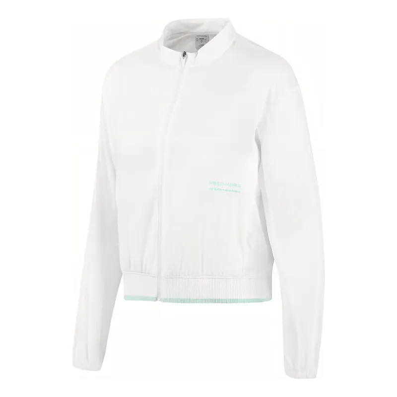(WMNS) Skechers Sport Full Zip Jacket 'White' P323W001-0019 sold by KicksCrew