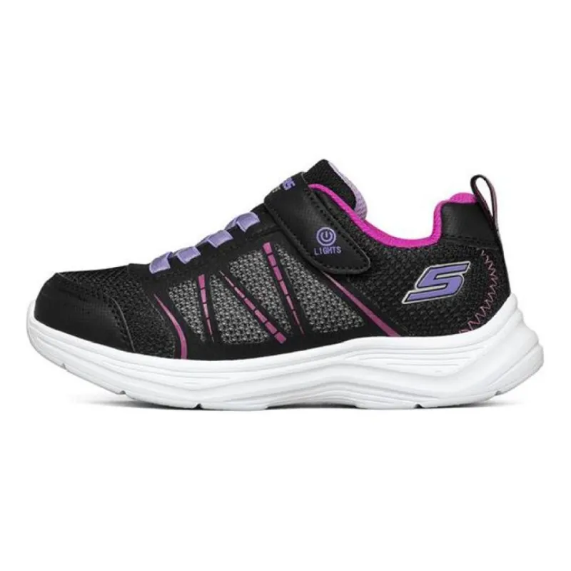 (GS) Skechers Glimmer Kicks 'Black Pink' 302302L-BLK sold by KicksCrew