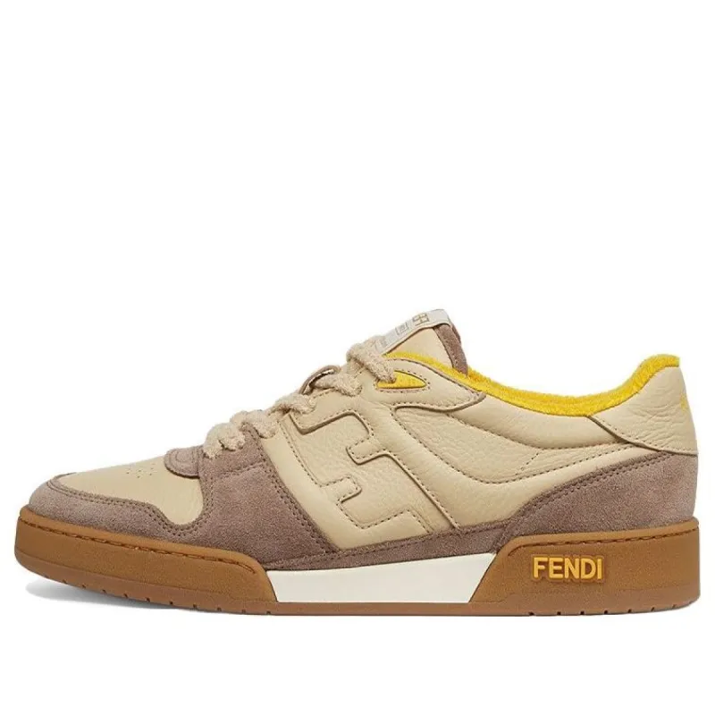 (WMNS) FENDI Match Low Top Suede 'Yellow Beige' 8E8252AHH2F1FHU sold by KicksCrew
