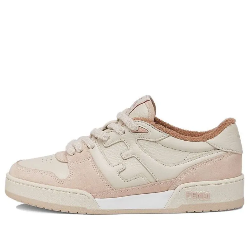 (WMNS) FENDI Match Low Top Suede 'Pink Beige' 8E8252AHH2F1FHT sold by KicksCrew