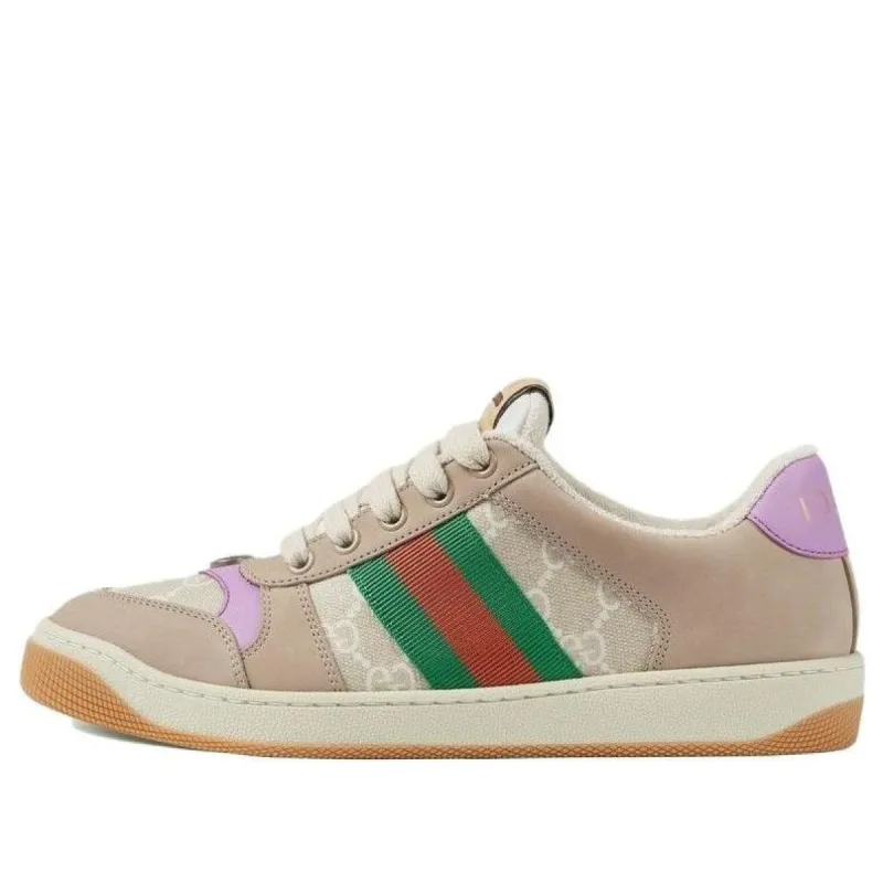 (WMNS) GUCCI Screener GG sneaker 'Beige Lilac' 705051-UULG0-9683 sold by KicksCrew