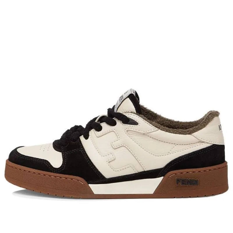 (WMNS) FENDI Match Low Top Suede 'Black Beige' 8E8252AHH2F1FZB sold by KicksCrew