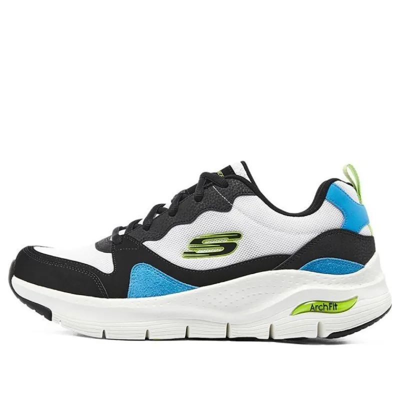 Skechers Arch Fit 'White Black Multicolor' 232204-BKMT sold by KicksCrew