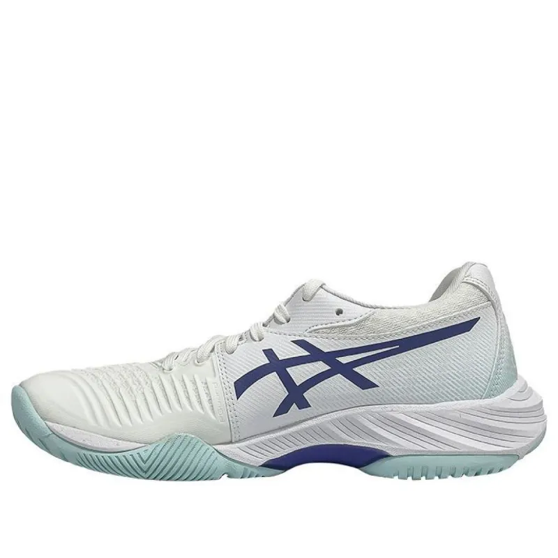 Asics Gel-Netburner Ballistic FF 3 'White Blue Violet' 1052A069-105 sold by KicksCrew