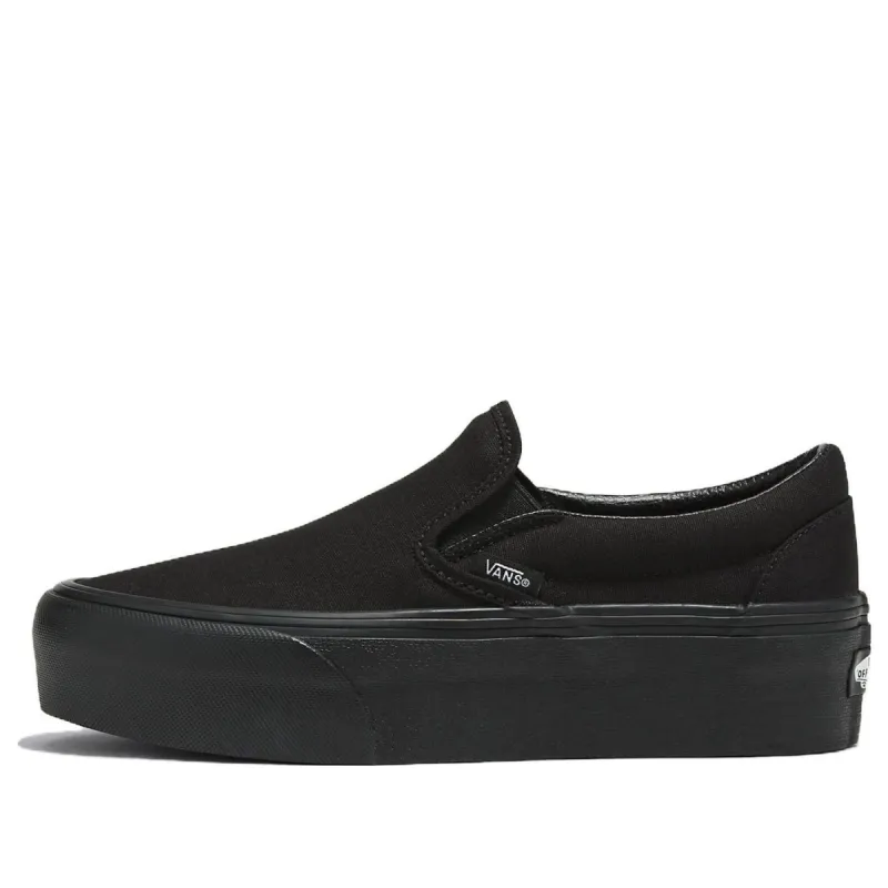 Vans Classic Slip-On Stackform Canvas 'Black' VN0A7Q5RBKA sold by KicksCrew