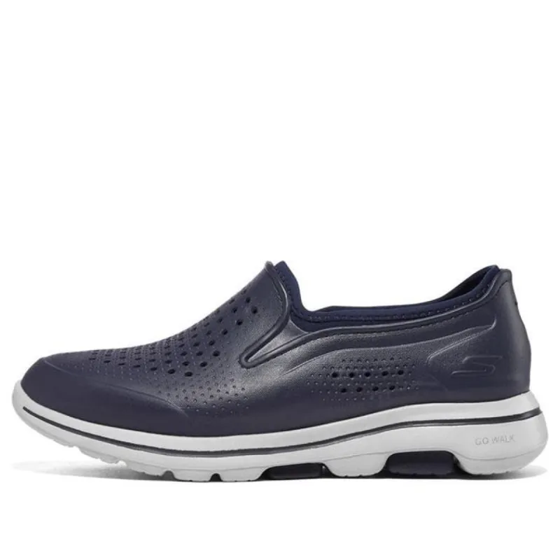 Skechers Go Walk 5 'Blue White' 243028-NVY sold by KicksCrew