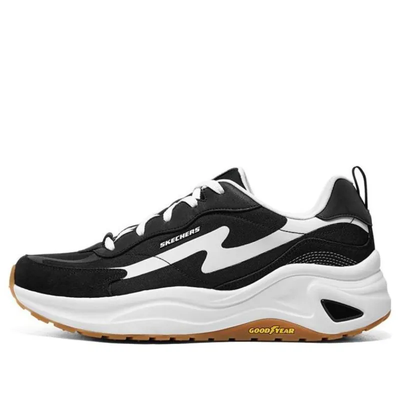Skechers D'lites Wave 'Black White' 237561-BKW sold by KicksCrew