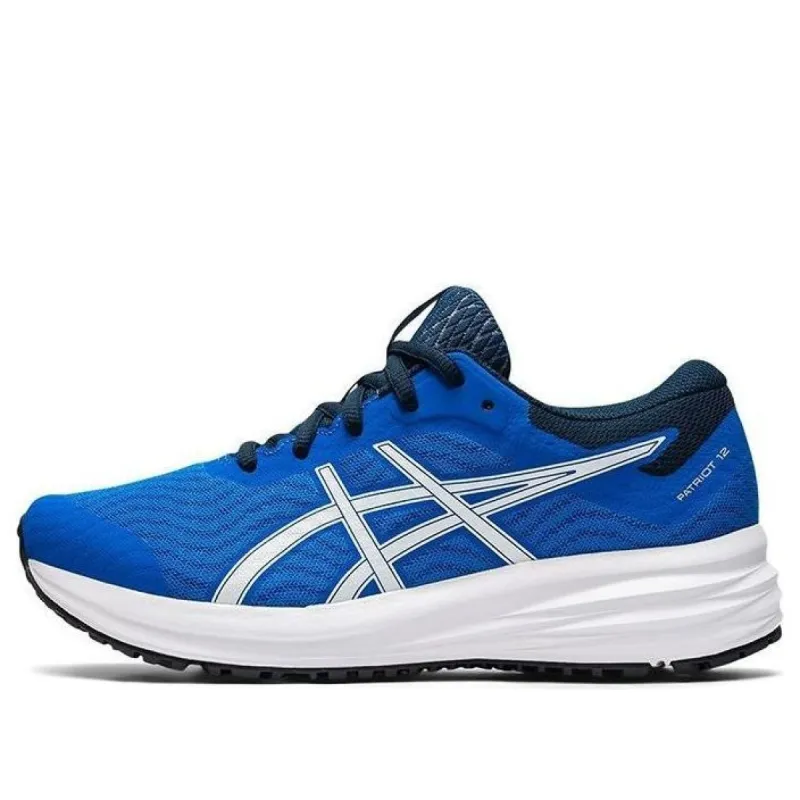 (GS) ASICS Patriot 12 'Electric Blue White' 1014A139-413 sold by KicksCrew